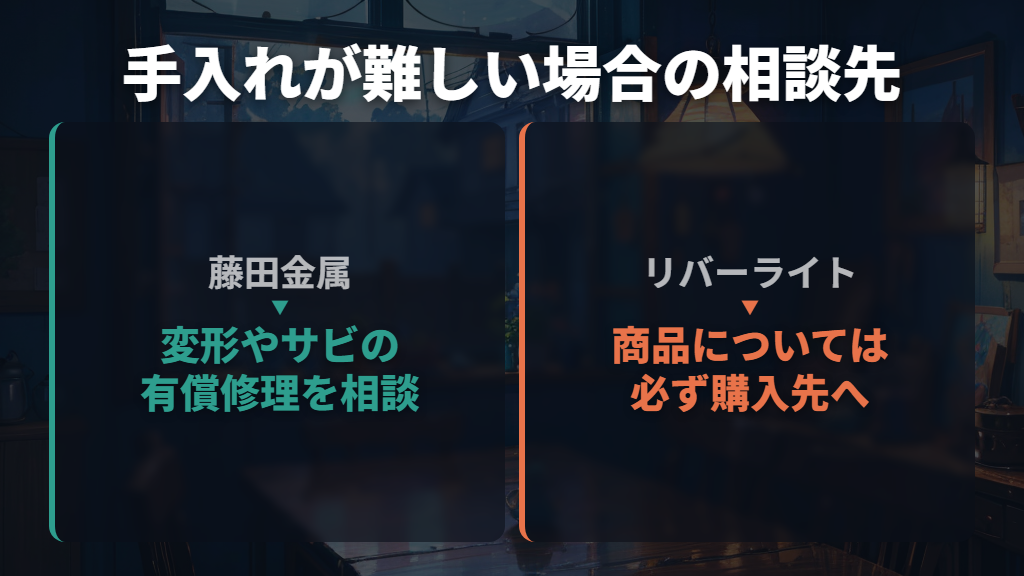 変形や落とせないサビは、リセットを続けず相談する